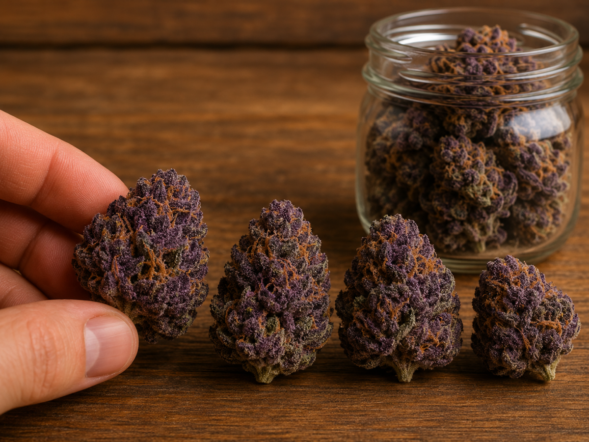 Granddaddy Purple — Ladymary indoor CBD flower viola